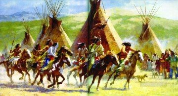 indios americanos occidentales 219 Pinturas al óleo